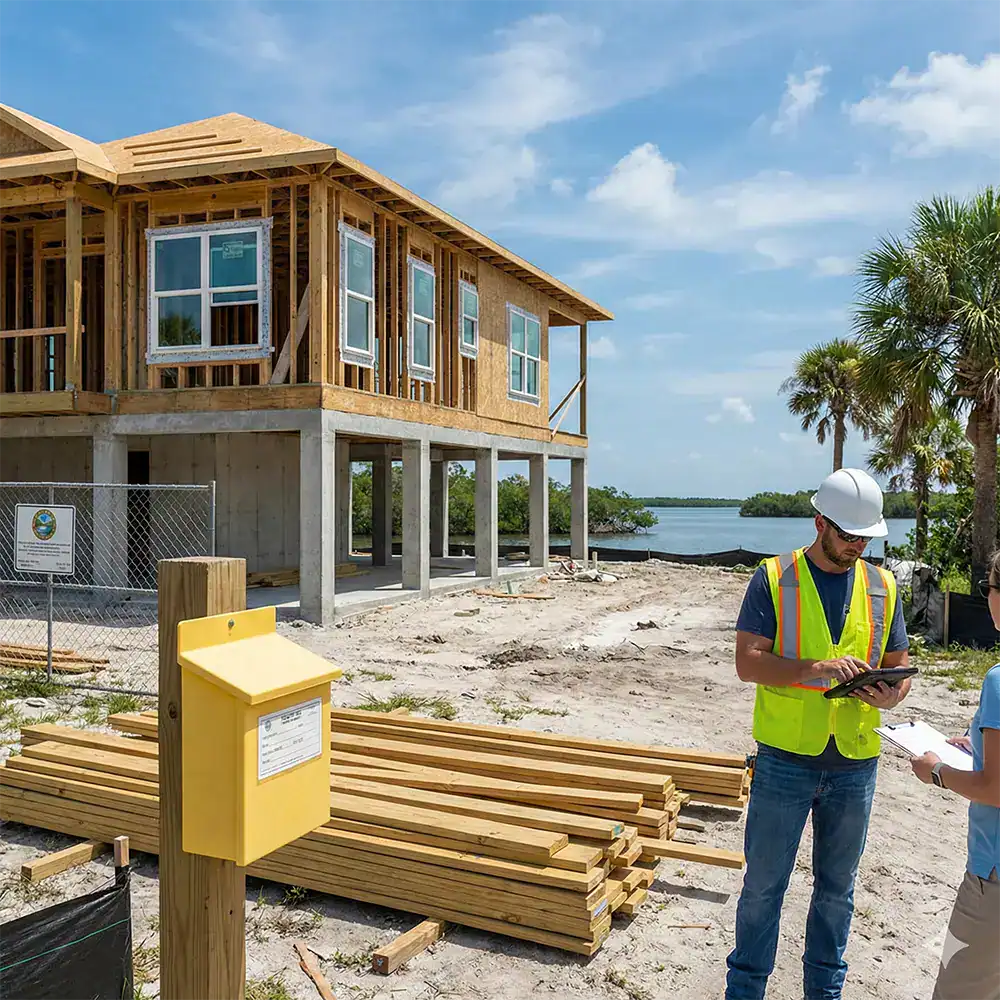 Waterfront new home construction in Pinellas County, Florida