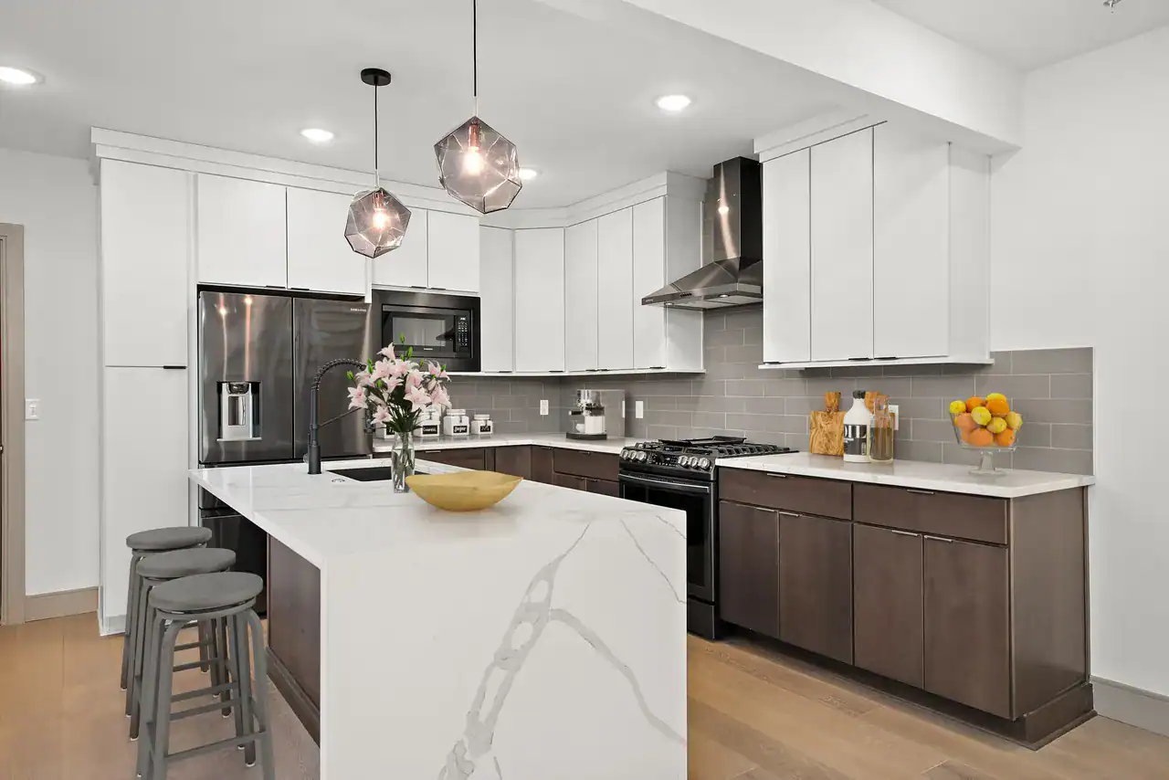 completed kitchen renovation from a design build renovation project in st petersburg florida